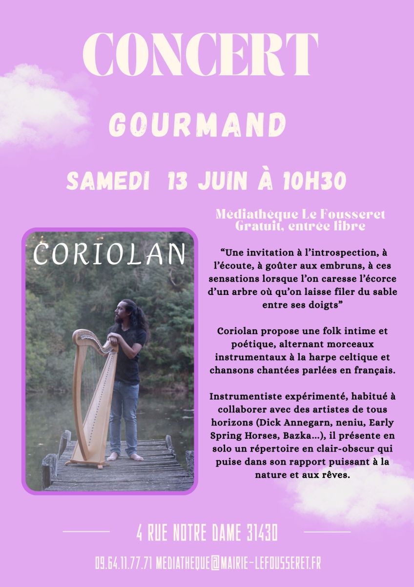 CONCERT GOURMAND - LE FOUSSERET