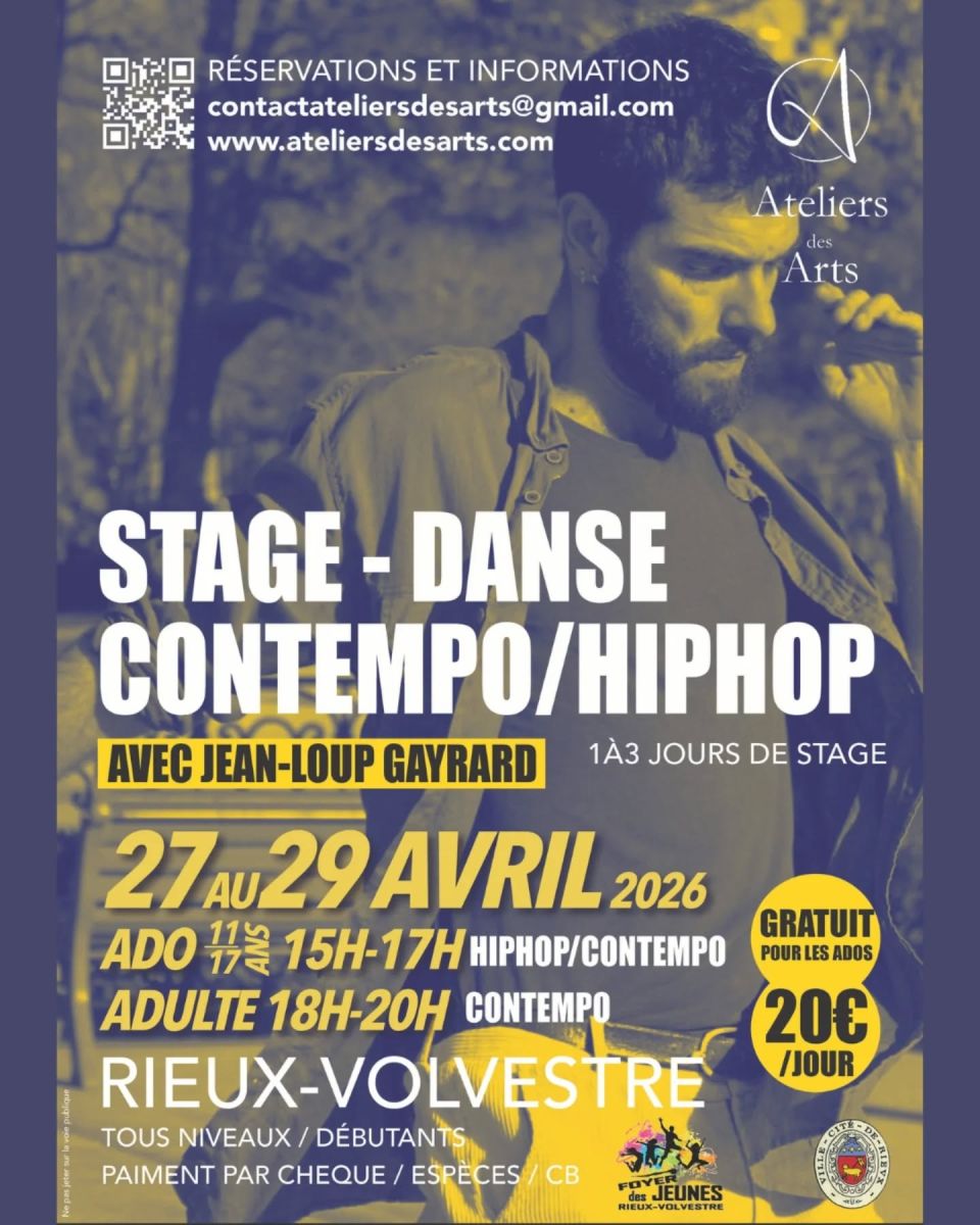 STAGE DE DANSE CONTEMPO ET HIP-HOP