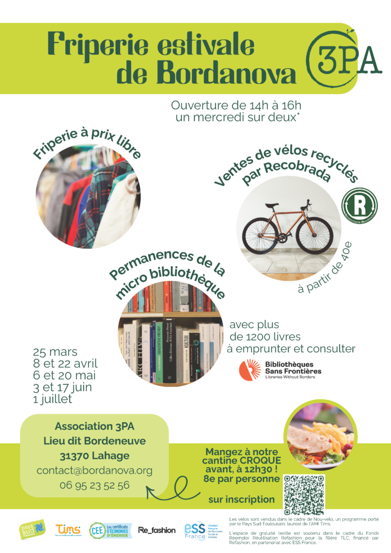 FRIPERIE ESTIVALE DE BORDANOVA