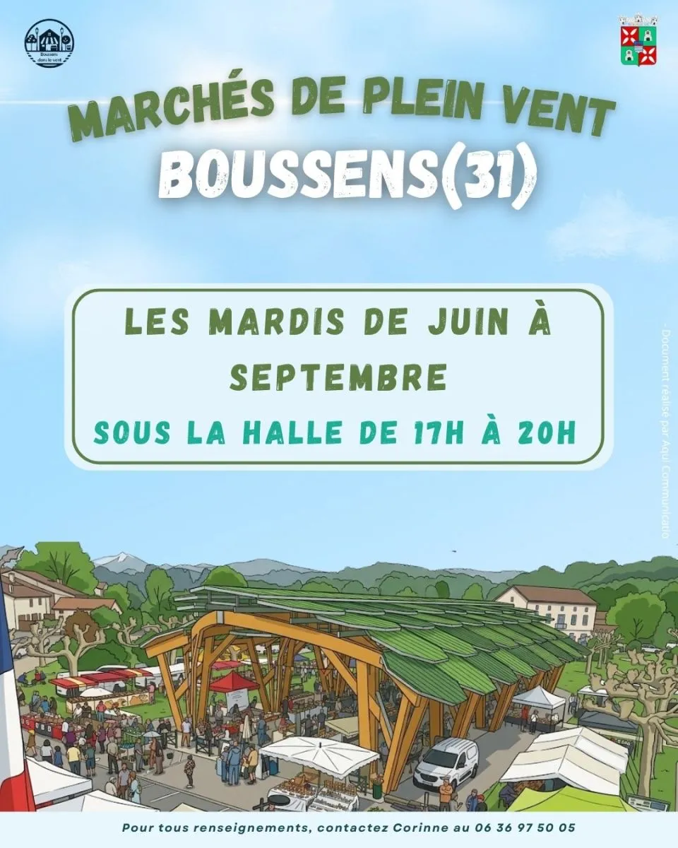 MARCHÉS DE PLEIN VENT - Crédit: JUIN - SEPTEMBRE - MARCHÉ - BOUSSENS
