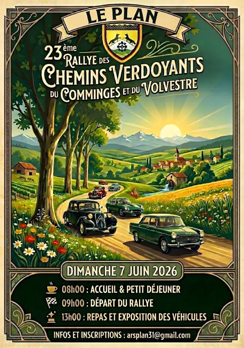23ÉME ÉDITION RALLYE VOITURES ANCIENNES ARSPLAN