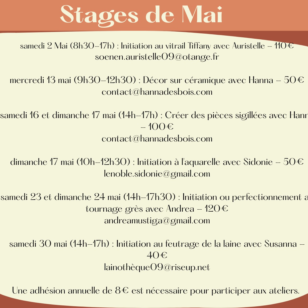 STAGES AU DIVIN BAZAR