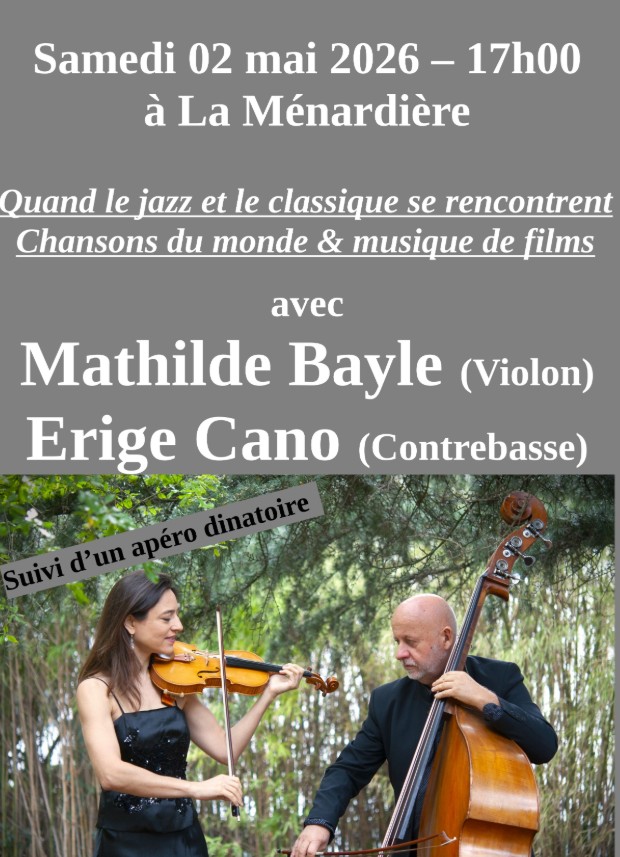 CONCERT DUO +APÉRO DINATOIRE SOUS FORME D'AUBE ...