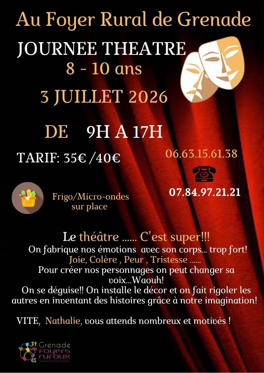JOURNÉE THÉÂTRE 8/10 ANS