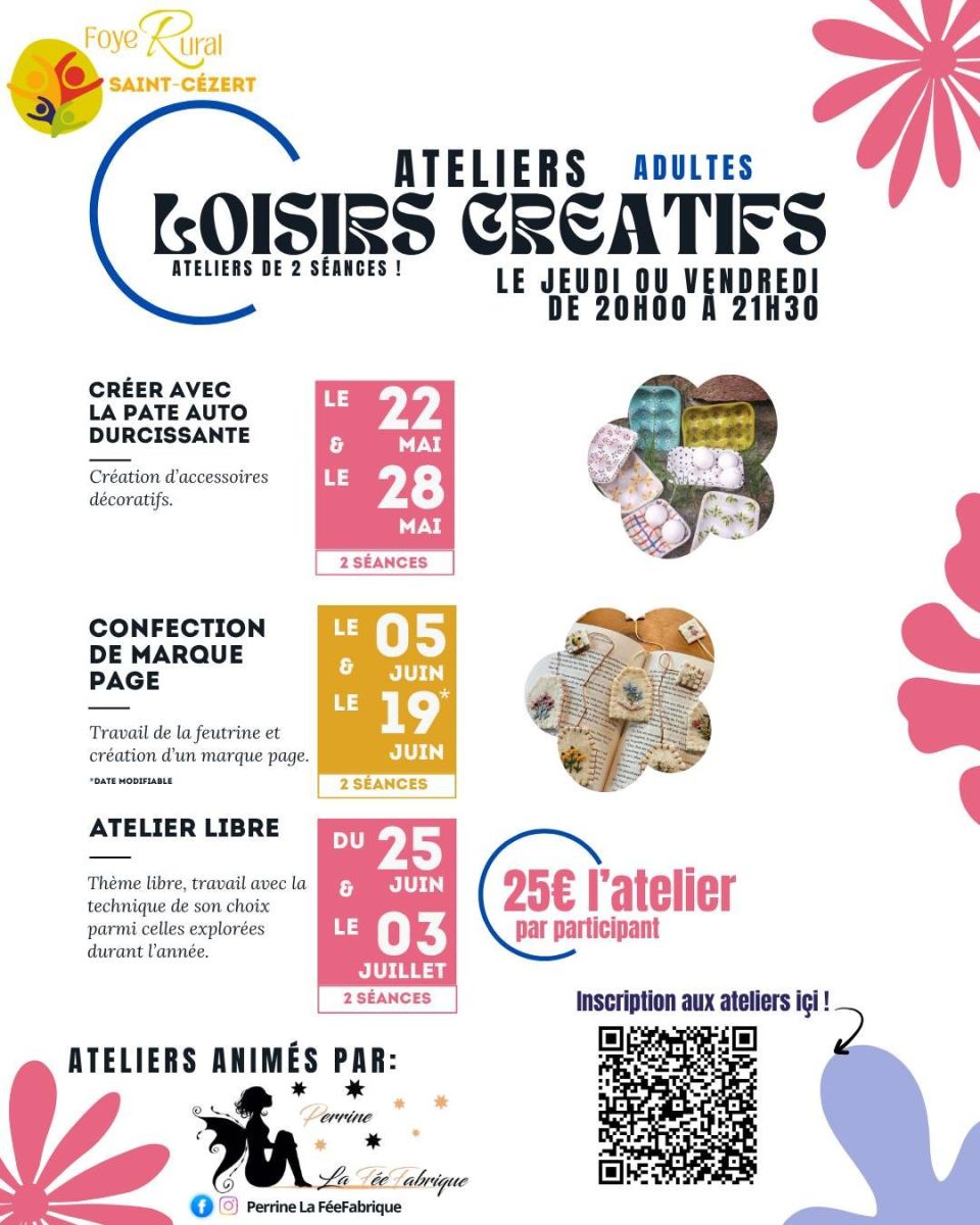 ATELIERS CRÉATIFS - ADULTES