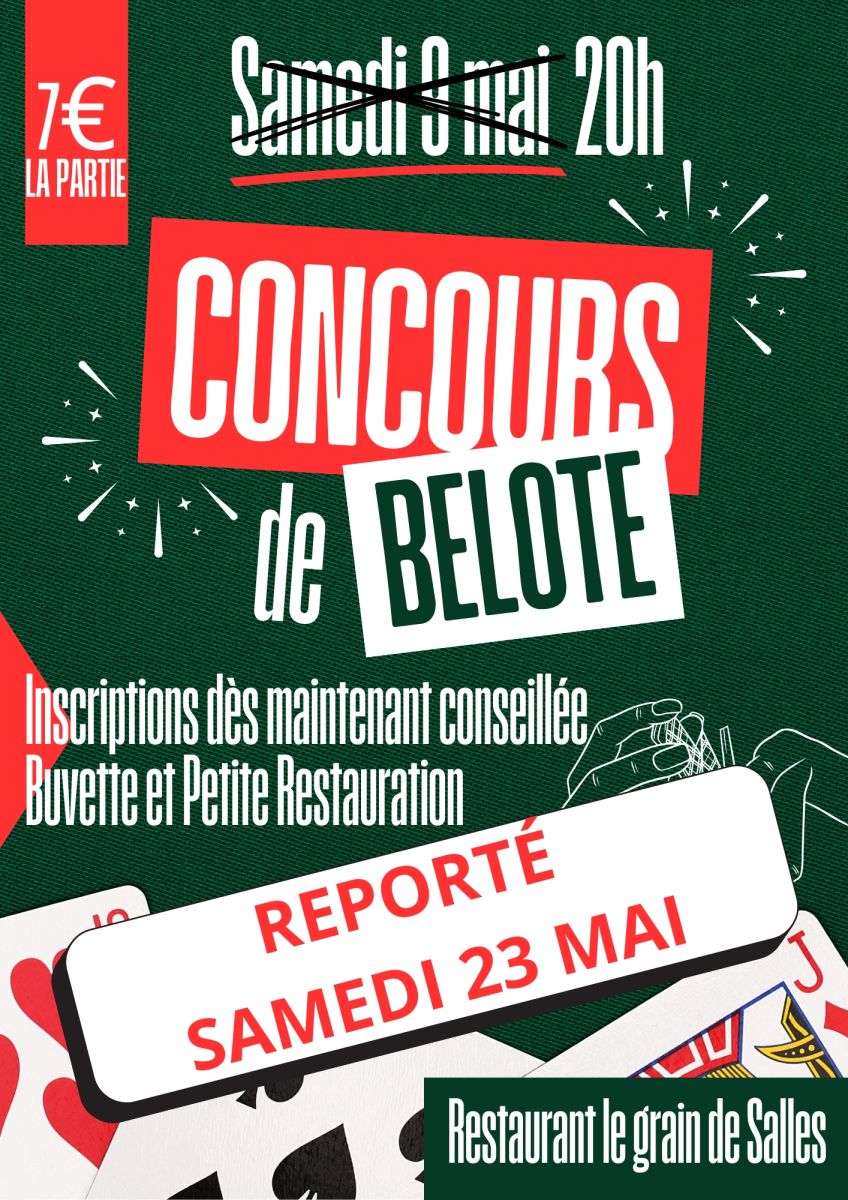CONCOURS DE BELOTE