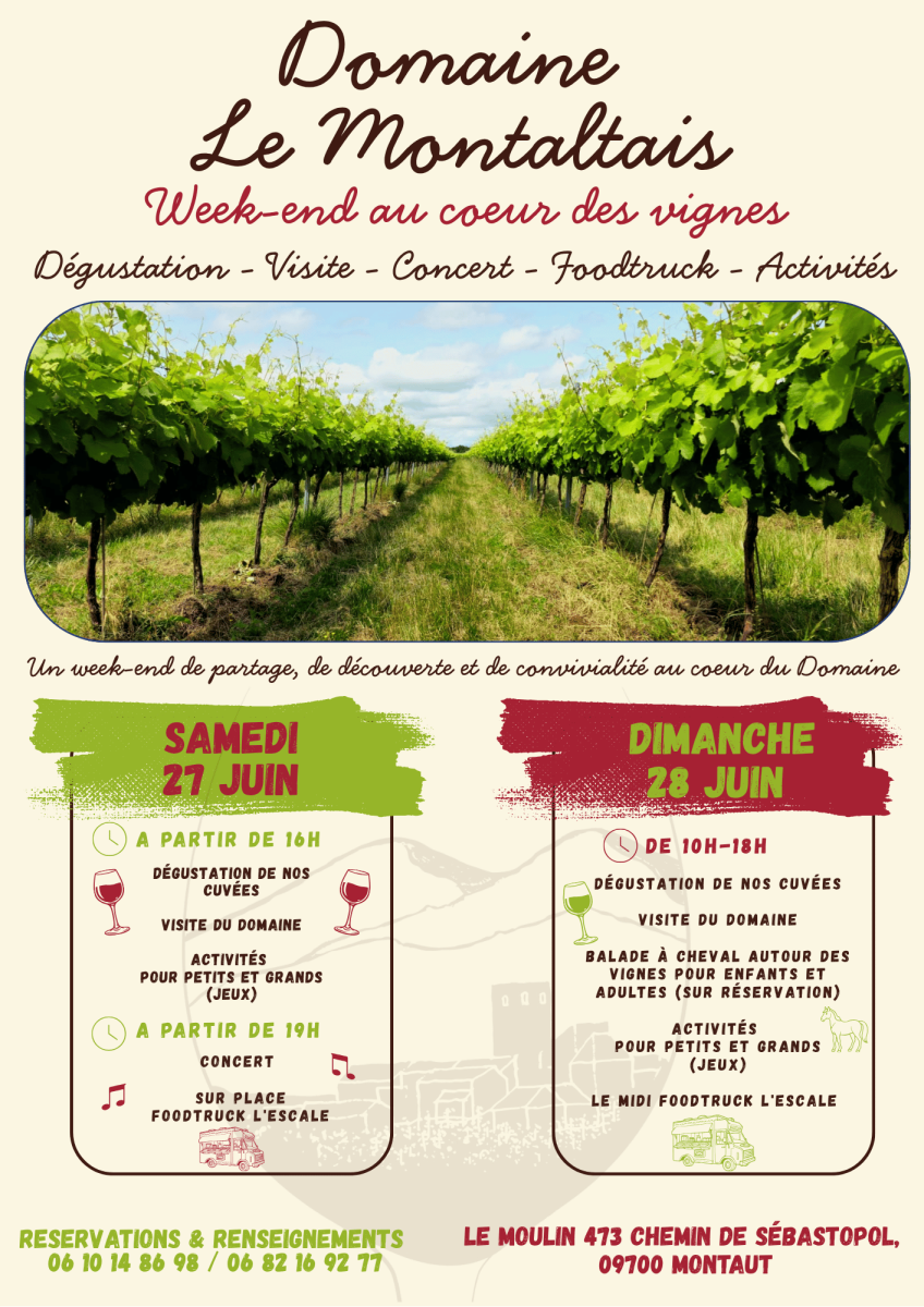 Week-end au coeur des vignes- Domaine le Monta ...
