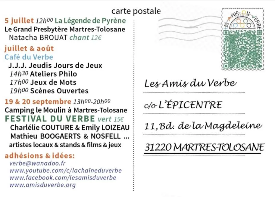 FESTIVAL DU VERBE 2025 - Crédit: ÉTÉ - AMIS DU VERBE - MARTRES
