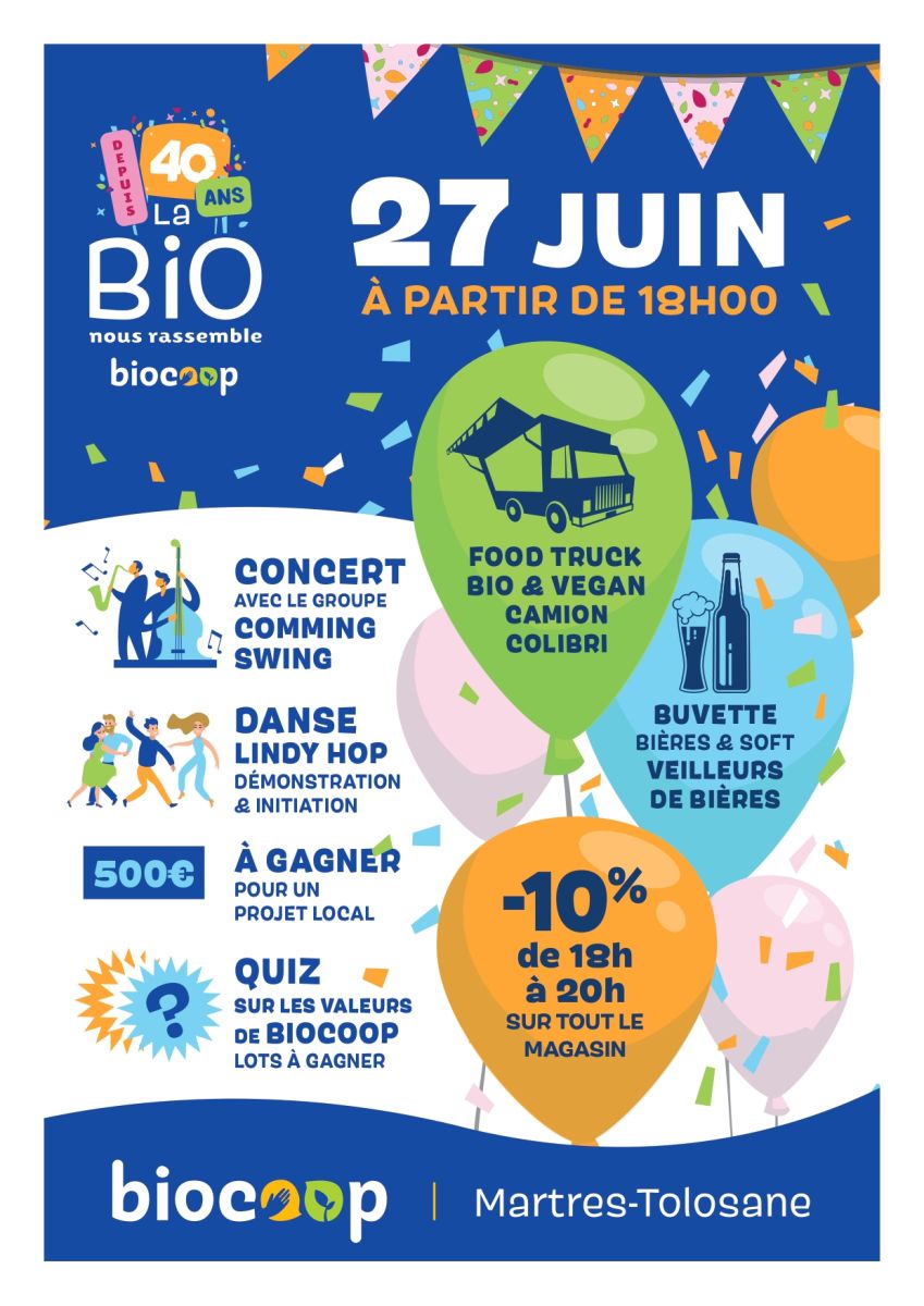 LES 40 ANS DE LA BIOCOOP