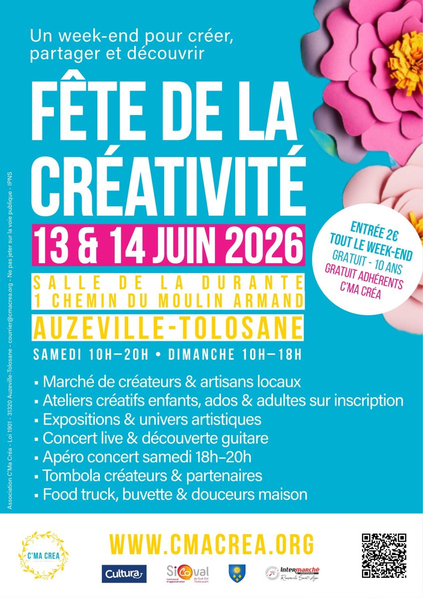FÊTE DE LA CRÉATIVITÉ - 13 & 14 JUIN 26 - AUZE ...