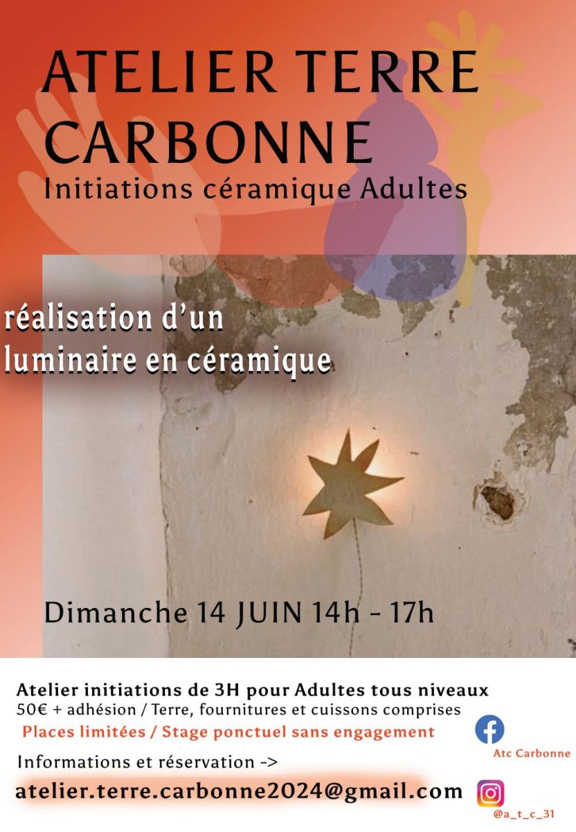 ATELIER ENFANT - CRÉATION LUMINAIRE EN CÉRAMIQUE