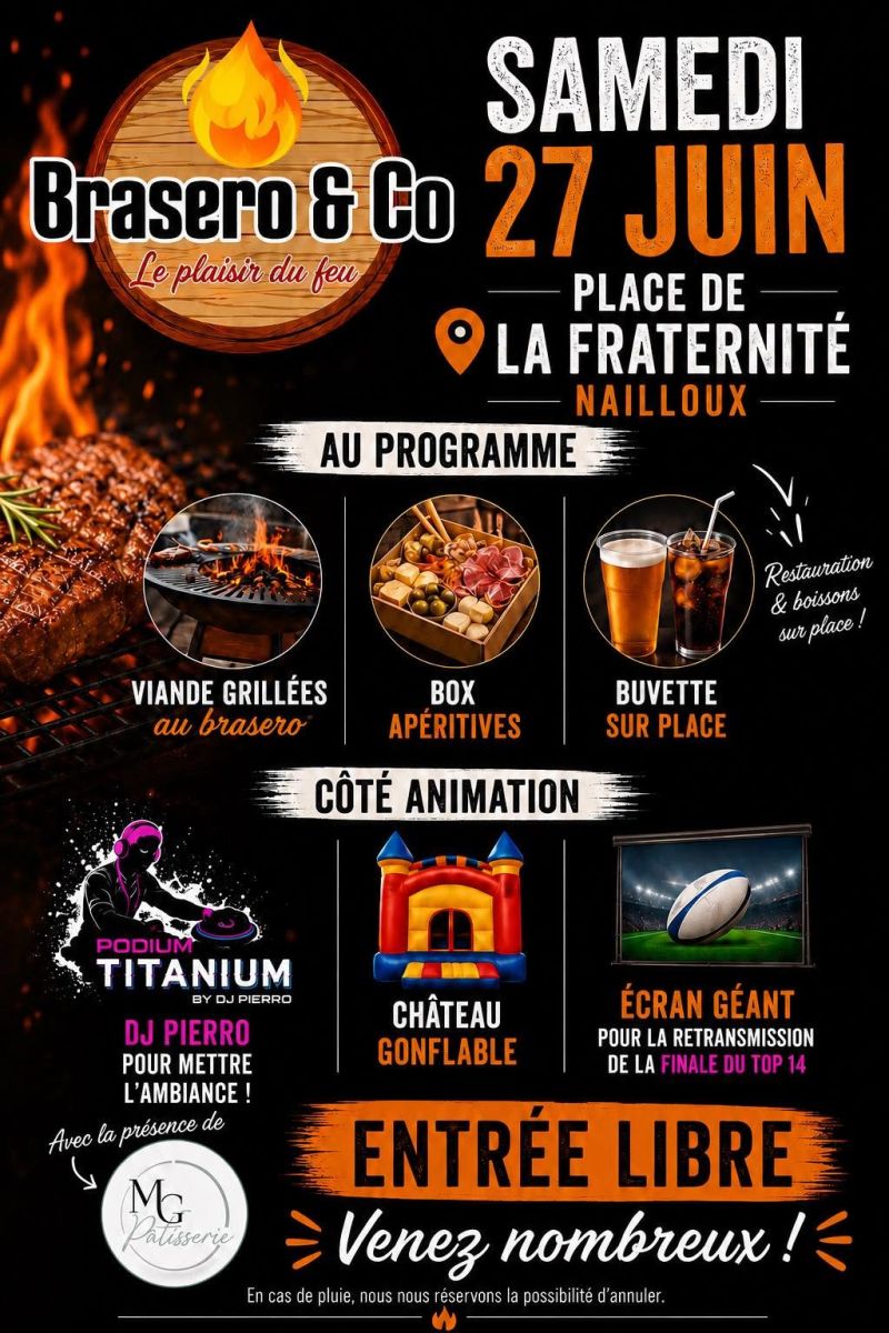 SOIRÉE BRASERO À NAILLOUX