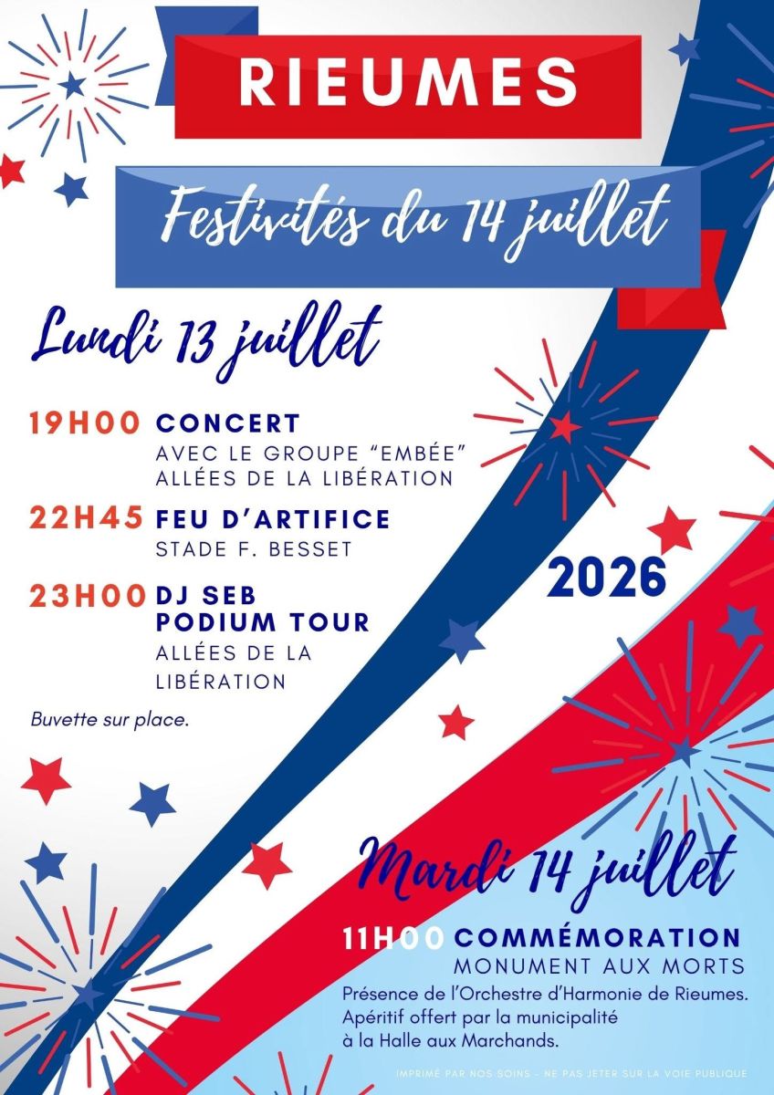 FESTIVITÉS DU 14 JUILLET