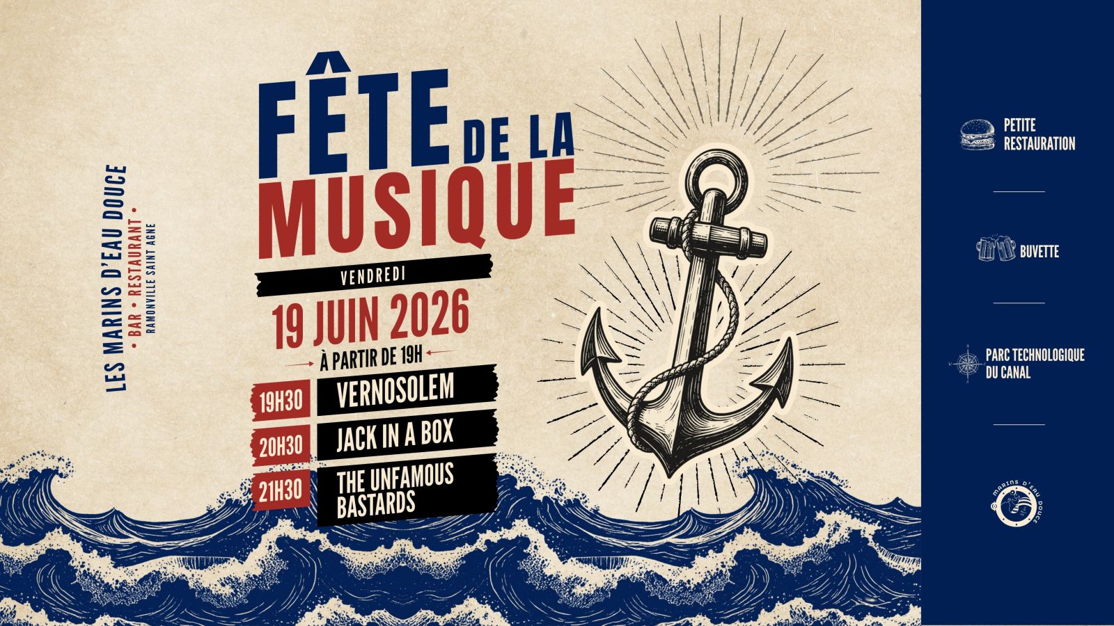 FÊTE DE LA MUSIQUE @LESMARINSDEAUDOUCE RAMONVILLE