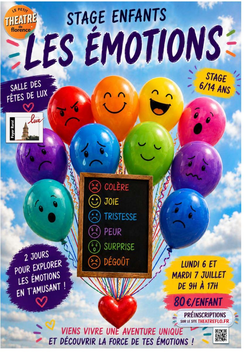 STAGE ENFANT : LES ÉMOTIONS