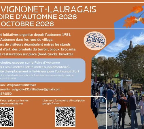 FOIRE D'AUTOMNE D'AVIGNONET-LAURAGAIS 2026