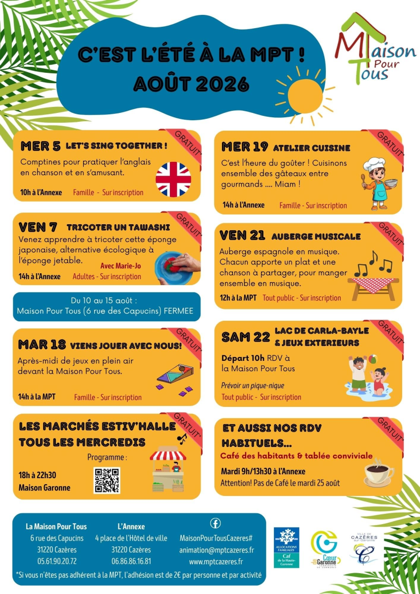 PROGRAMME D'AOUT