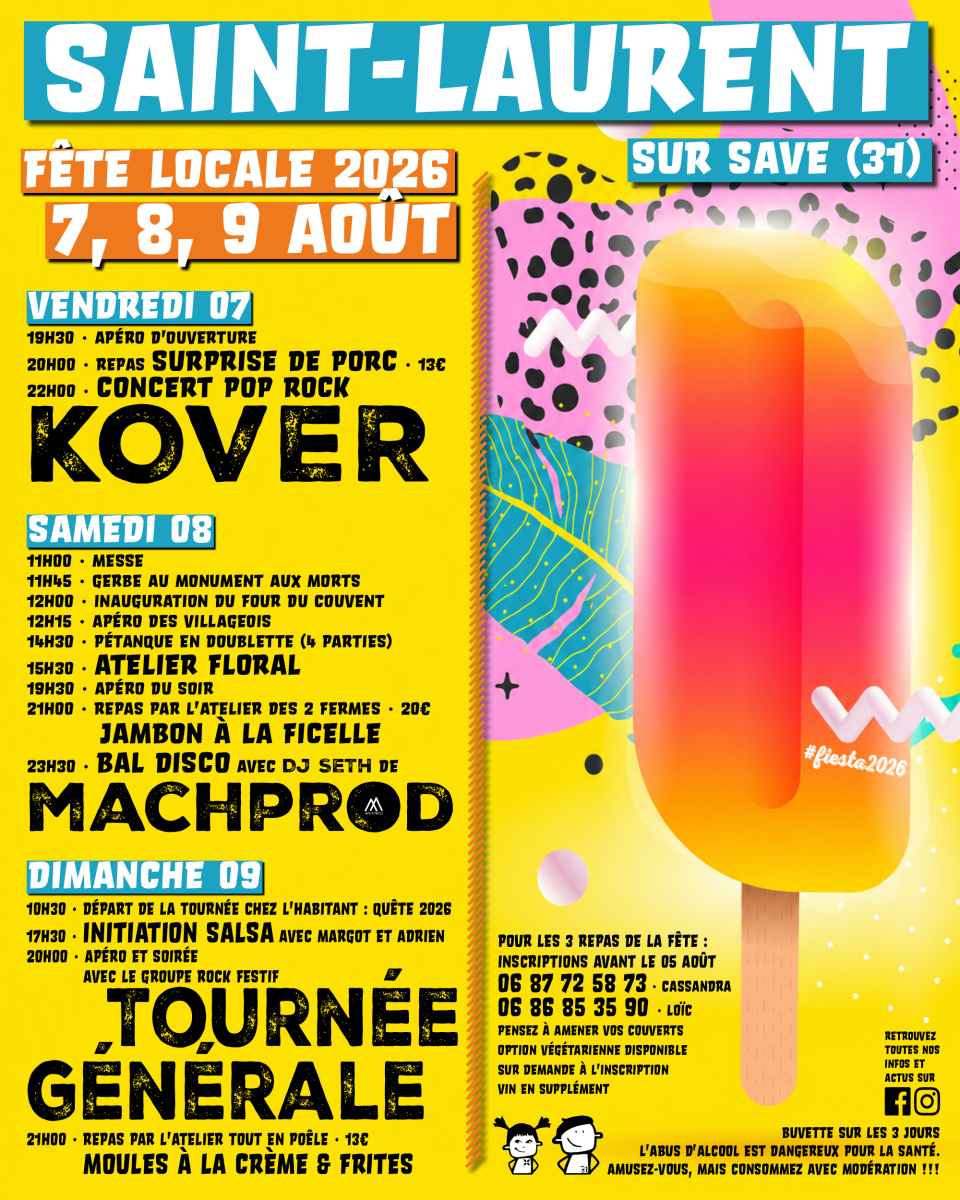 Fête Local 2026 de Saint-Laurent sur Save (31)