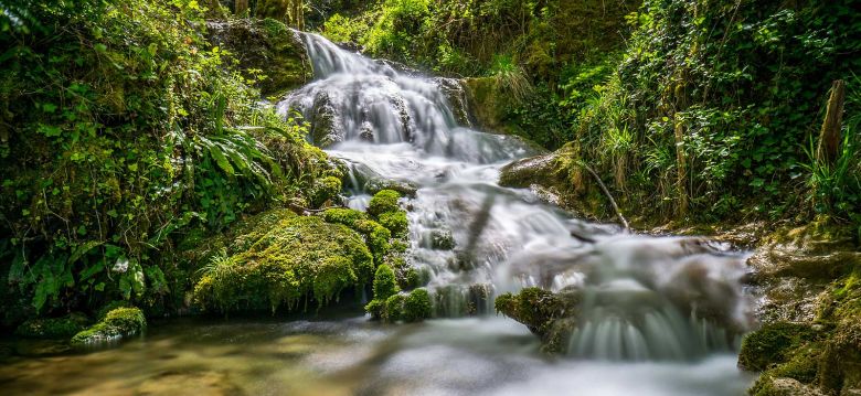 The waterfalls of Roquefort-les-Cascades