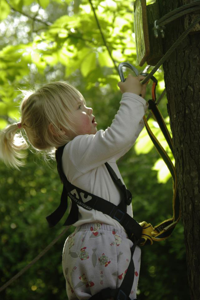 Base of La Belle Verte: tree climbing