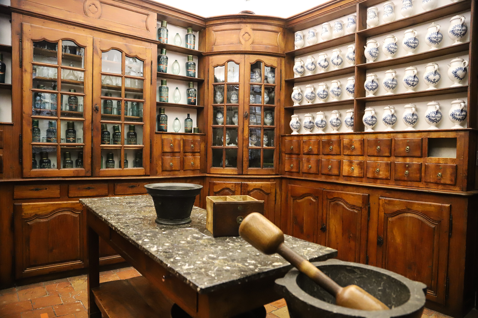 The authentic 18th century pharmacy in Saint-L ...