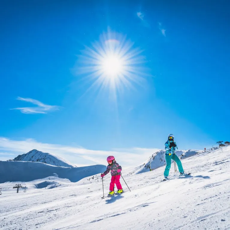 Skiing with children in the Pyrenees
