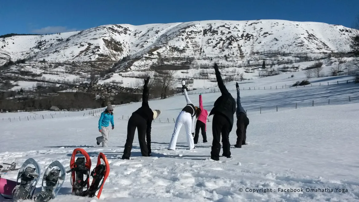 Yoga in the snow