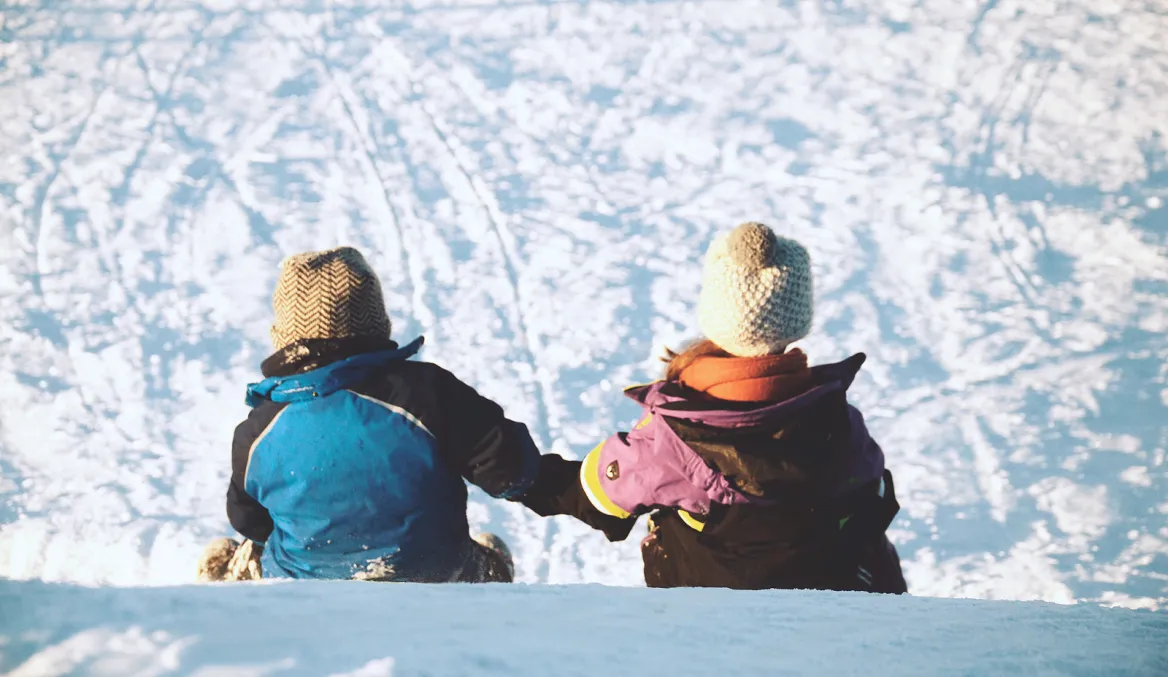 Niños en la nieve
