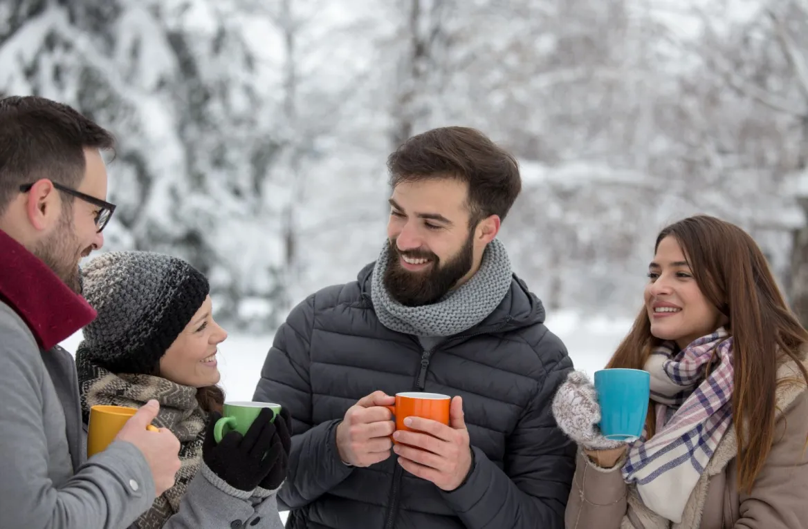 chocolat chaud entre amis station beille