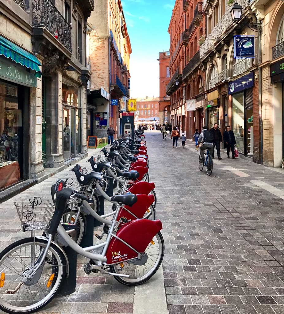 Bicicletas de autoservicio en Toulouse
