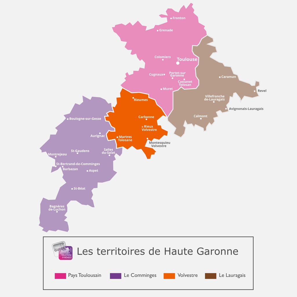 Carte du Volvestre en Haute Garonne