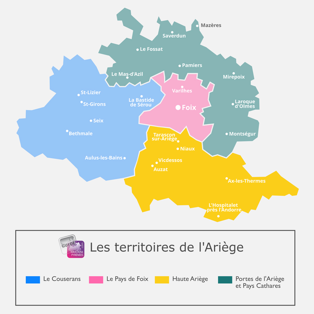 Carte de la Haute Ariège en Ariège