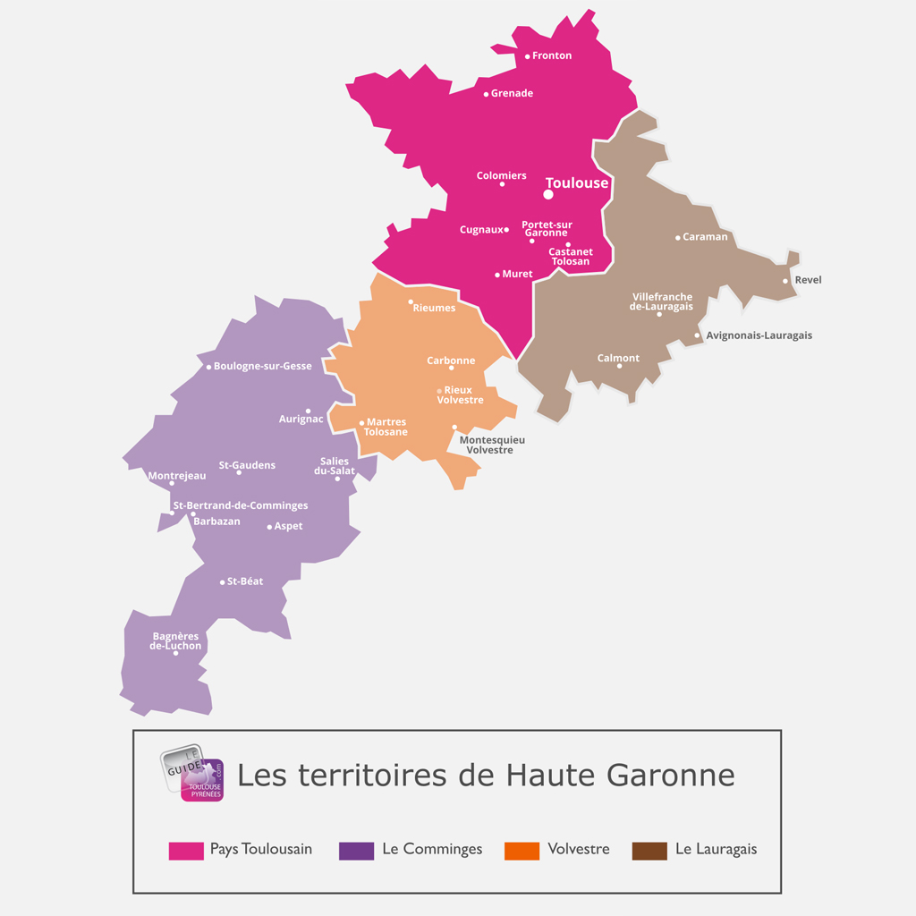 carte touristique de haute garonne